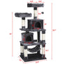 Pawscoo Cat Tree Tower 57 Inch