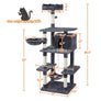 Pawscoo Cat Tree Tower for Large Cats 69.5 inch