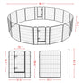 40-Inch 16 Panel Dog Playpen