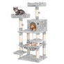 Pawscoo 58-inch Luxurious Multi-Level Cat Tree Condo