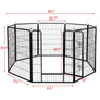 Pawscoo 40-Inch 8 Panel Dog Playpen - Pawscoo