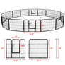 Pawscoo 24-inch 16 Panels Dog Playpen - Pawscoo