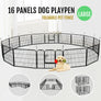 Pawscoo 24-inch 16 Panels Dog Playpen - Pawscoo