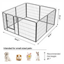 Pawscoo 32-inch 16 Panel Dog Playpen - Pawscoo