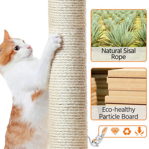 Pawscoo Cat Tree Condo Pet Play House 58.5 Inch