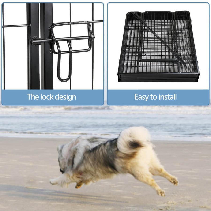 Pawscoo 40-Inch 8 Panel Dog Playpen - Pawscoo