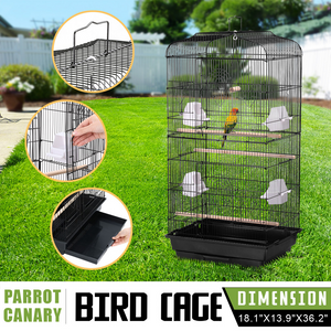 Pawscoo 36-inch Portable Hanging Medium Flight Bird Cage - Pawscoo
