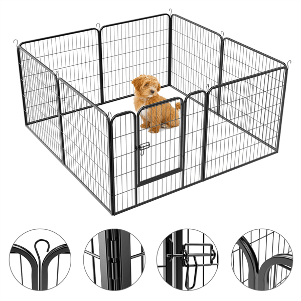 Pawscoo 32-inch 16 Panel Dog Playpen - Pawscoo